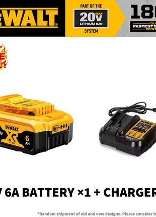 Batteria di Ricambio 100% Autentica Dewalt 18V/20V 6.0Ah Li-Ion per Utensili Elettrici, Compatibile con DCB200 DCB202 DCB205 DCB206 DCB209