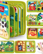 Toddlers Montessori Toys Farm Animal Story Busy Cloth Book Preschool Learning Fine Motor Toys Kids Early Education Felt Book