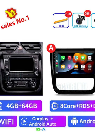 Android 16 For VW Volkswagen Scirocco 3 III Mk3 2008-2014 9 inch 8 Core WIFI Bluetooth Auto Navigation System Radio Multimedia