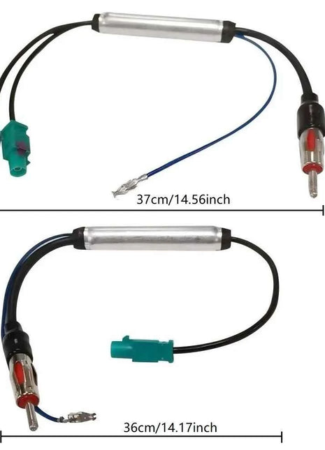 Antenna radio speciale per auto AM/FM Amplificatore di segnale radio audio Doppio adattatore antenna per antenna radio Fakra RF per Volkswagen
