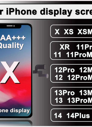 OLED For iPhone X XR XS Max LCD Incell For iphone 11 12 13 Pro Max 13 Mini 14 Plus 15 OLED Display Screen Digitizer Assembly