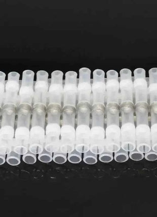 50PCS Heat Shrinkable Wire Connectors SST21 Waterproof Sleeve AWG22-18 Butt Electrical Splice Tinned Solder Seal Terminal
