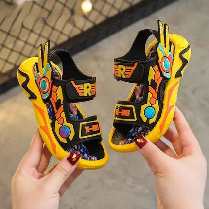 Sandali per ragazzi Disney Scarpe estive per bambini Sandali per neonati per bambini Scarpe casual da spiaggia per bambini Scarpe nere da esterno