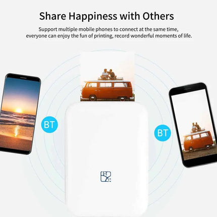 HPRT In-Stock Portable Mini Smart Wireless Mobile Thermal Photo Printer MT53 Portable Photo Color Printer