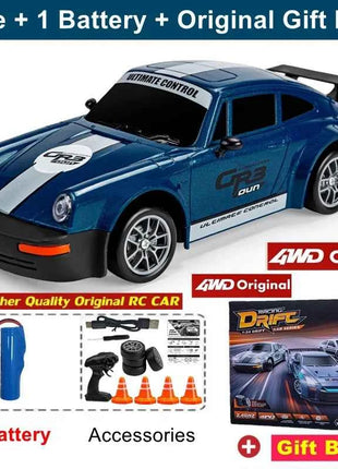 New 4WD Remote Control Drift Car Full Size 1:24 Mini Remote Control Racing Car Model 2.4G Radio High Speed RC Car Boy Toy Gift