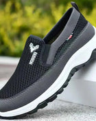 Men Running Hiking Sneakers Breathable Orthopedic Travel Plimsolls Slip On Comfortable for Outdoor Activity Hiking Walking