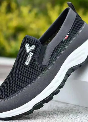 Men Running Hiking Sneakers Breathable Orthopedic Travel Plimsolls Slip On Comfortable for Outdoor Activity Hiking Walking