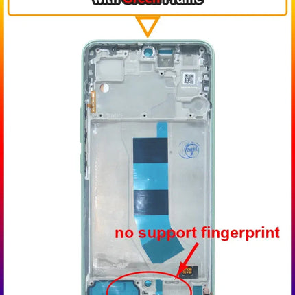 Testato AMOLED LCD per Xiaomi Redmi Note 13 4G 23129RAA4G Display LCD Touch Screen di ricambio con cornice per Redmi Note 13 4G