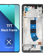 6.67'' AMOLED Display For Xiaomi Redmi Note 13 4G LCD Touch Screen Digitizer For Redmi Note 13 4G LCD Replacement