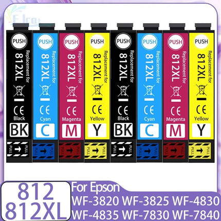 812 812XL Ink Cartridge For Epson 812 812XL Compatible For Epson WF-3820 WF-3825 WF-4830 WF-4835 WF-7830 WF-7840 7845 Printer