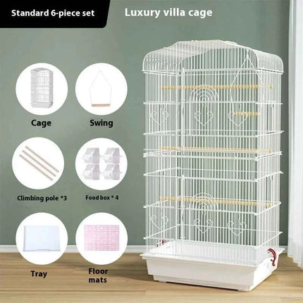 Luxury Wooden Pet Cage Mansion for Sugar Glider Large Hamster House Squirrel Enclosure Dwarf Flying Mouse Habitat