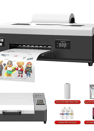 US/EU Stock A4 DTF Printer For Epson L805 DTF Transfer Printer Directly to Film DTF Printer with Roll Feeder For all Textile