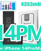 0 Cycle High Capacity Battery For iPhone 11 11Pro 12Pro 12 13 14 13Pro 14Pro Max Mini Phone Bateria + Free Tool Kit