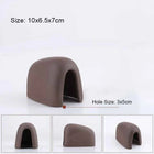 Ceramic House Fish Tank Aquarium Decoration Fish Shrimps Shelter House Pottery Scorpion House Canister Simulation Stone Ornament