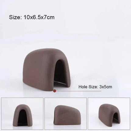 Ceramic House Fish Tank Aquarium Decoration Fish Shrimps Shelter House Pottery Scorpion House Canister Simulation Stone Ornament