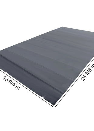 VEVOR Copertura di Sicurezza per Piscina in Carbone da 4x8M, Telo di Copertura per Piscina Rettangolare in Polipropilene, Coperchio Rettangolare di Piscina Interrata per Casa Giardino Hotel Ingegneria