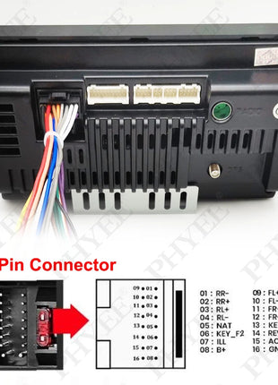 Adattatore per cablaggio radio Spina connettore a 16 pin 10 pezzi Cavo all'ingrosso per Toyota Corolla Camry RAV4 Hilux Land Cruiser Yaris