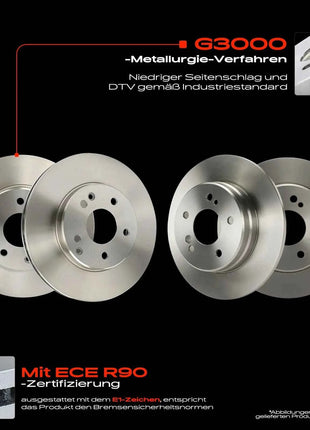 Frankberg 4x Dischi Freno 8x Pastiglie Freno Asse Anteriore Asse Posteriore Per Mercedes-Benz W202 S202 C208 A208 W210 R170 44209120