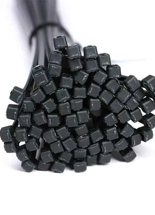 100/150/200mm fascette in Nylon nero fascette autobloccanti in plastica con cerniera in filo cinghie avvolgenti per cavi fai da te fissare l'organizzatore