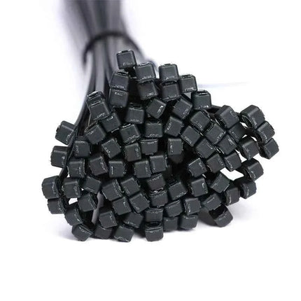 100/150/200mm fascette in Nylon nero fascette autobloccanti in plastica con cerniera in filo cinghie avvolgenti per cavi fai da te fissare l'organizzatore