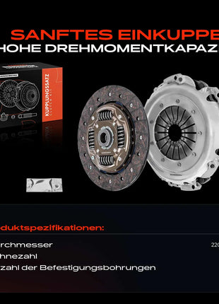 Kit Frizione Frankberg 1x per Ford Fiesta VI CB1 B-Max Tourneo Courier B460 MPV Mazda 2 8V217540DE