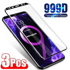 3 pezzi di vetro temperato per Samsung Note 9 10 20 Ultra Samsung S24 S23 S22 S21 S20 Ultra S10 S9 S8 Plus protezione schermo a copertura totale