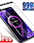 3 pezzi di vetro temperato per Samsung Note 9 10 20 Ultra Samsung S24 S23 S22 S21 S20 Ultra S10 S9 S8 Plus protezione schermo a copertura totale