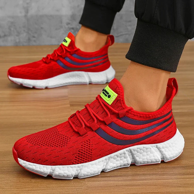 Scarpe da ginnastica da uomo Scarpe comode e traspiranti con plateau Scarpe da corsa estive da uomo Scarpe da ginnastica da passeggio comode e traspiranti