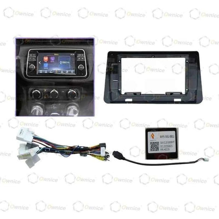 Cornice Radio Android per Auto Ownice 10.1 Pollici Quadlock per Kicks 2016-2018, Pannello Stereo 2DIN con Cablaggio 16PIN e Box Canbus