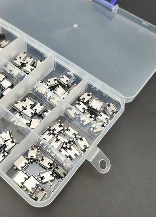 150 Pz/scatola 15 Modelli USB Tipo C Porta di Ricarica Dock Connettore 6/16Pin USB-C Presa PCB Martinetti di Saldatura Del Telefono Mobile Kit di Riparazione FAI DA TE