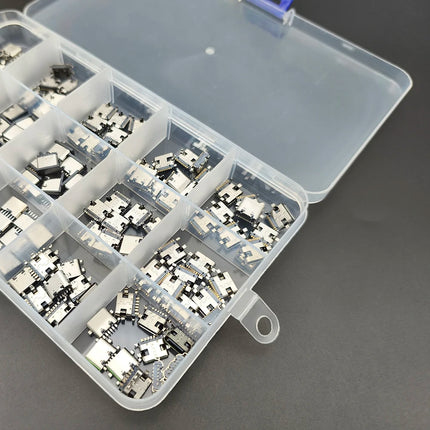 150 Pz/scatola 15 Modelli USB Tipo C Porta di Ricarica Dock Connettore 6/16Pin USB-C Presa PCB Martinetti di Saldatura Del Telefono Mobile Kit di Riparazione FAI DA TE