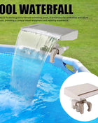 Cascata a cascata rilassante fuori terra fontana per piscina attacco a sfioramento PVC staccabile per cascata piscina Bestway