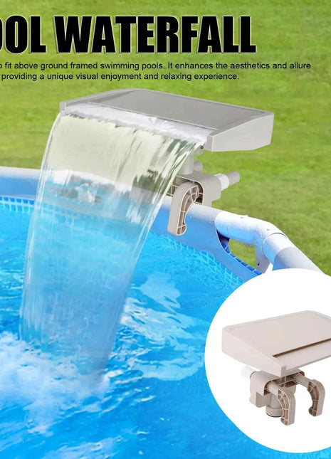 Cascata a cascata rilassante fuori terra fontana per piscina attacco a sfioramento PVC staccabile per cascata piscina Bestway