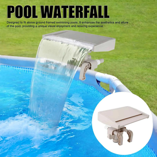 Cascata a cascata rilassante fuori terra fontana per piscina attacco a sfioramento PVC staccabile per cascata piscina Bestway