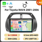 Podofo 8Core 2Din Car Stereo For Toyota RAV4 2001-2006 Multimedia Player WIFI 4G AI Voice BT Carplay Android Car Radio RDS