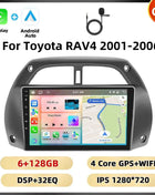 Podofo 8Core 2Din Car Stereo For Toyota RAV4 2001-2006 Multimedia Player WIFI 4G AI Voice BT Carplay Android Car Radio RDS