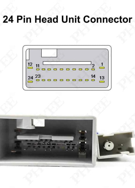Cablaggio radio Spina da 16 pin a 24 pin Unità principale Adattatore cavo connettore audio per Honda CRV Accord Fit CRZ Pilot Insight