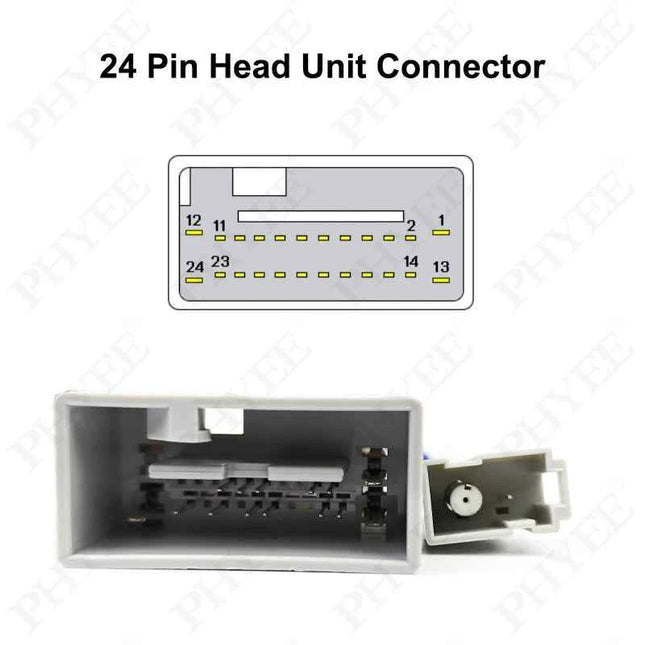 Cablaggio radio Spina da 16 pin a 24 pin Unità principale Adattatore cavo connettore audio per Honda CRV Accord Fit CRZ Pilot Insight