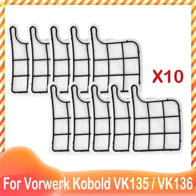 Dust Bag Replacement Motor Protection Filter Pack for Vorwerk Kobold VK135 /136 Spare Vacuum Cleaner Accessories