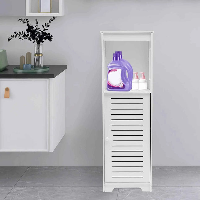 Bathroom Storage Cabinet White PVC Cupboard Shelf 28*25*90cm Tissue Storage Rack Organizer Bathroom Toilet Furniture