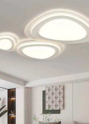 Lampada da soffitto a LED creativa con ciottolo Decorazione di lusso per soggiorno Camera da letto Lampada a sospensione a soffitto Lampadario per sala da pranzo per interni