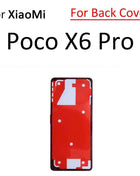 Per Xiaomi Poco F5 F6 M6 X6 Pro Mi Civi 1S 2 3 4G Display LCD Schermo Posteriore Della Copertura Dell'alloggiamento Adesivo Nastro Colla Parti