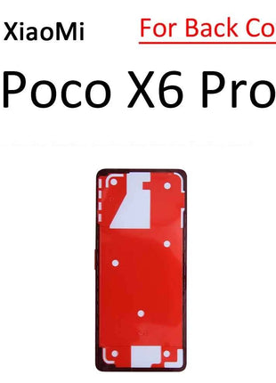 Per Xiaomi Poco F5 F6 M6 X6 Pro Mi Civi 1S 2 3 4G Display LCD Schermo Posteriore Della Copertura Dell'alloggiamento Adesivo Nastro Colla Parti