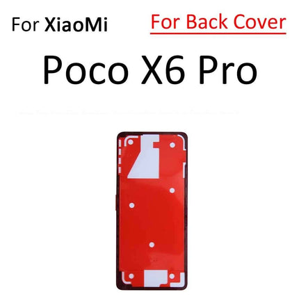 Per Xiaomi Poco F5 F6 M6 X6 Pro Mi Civi 1S 2 3 4G Display LCD Schermo Posteriore Della Copertura Dell'alloggiamento Adesivo Nastro Colla Parti