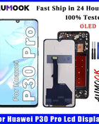 OLED Screen For Huawei P30 Pro LCD Display Touch Screen Digitizer Assembly With Frame For Huawei P30 Pro VOG-L29 Replacement