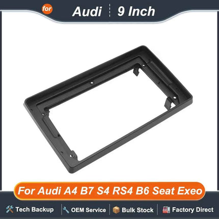Auto Android Radio Fascias 9 Pollici Telaio Per Audi A4 B6 B7 S4 8E/8H SEAT Exeo 2000-2013 Cablaggio Cavo di Alimentazione Canbus Decoder