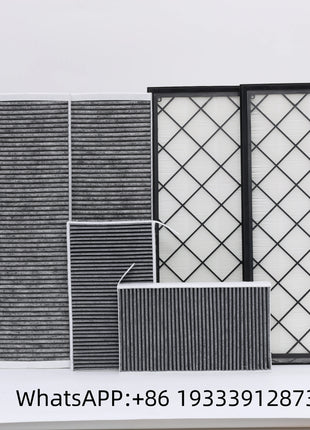 Filtro Aria per Auto con Carbone Attivo Marca Tianshi per Tesla Model Y, Set Completo di 6 Pezzi (Interno ed Esterno) 1107681-00-A