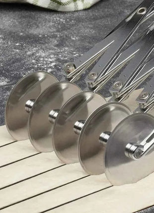3/5/7 Wheels Cutter Dough Divider Side Pasta Knife Flexible Roller Blade Pizza Pastry Peeler Stainless Steel Bakeware Tools