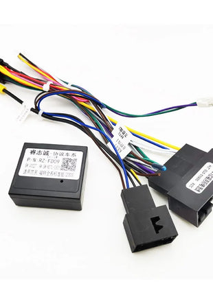 Android Car Wiring Harness Adapter CAN Bus Decoder 16-Pin to 24-Pin Plug Head Unit Connector Cable ACM for Ford Focus MK3 Fiesta Mondeo