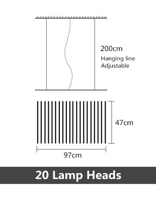 Lampadario moderno a soffitto a LED Creativo a lisca di pesce Soggiorno di lusso Luce Decorazione per interni per la casa Lampada a sospensione per sala da pranzo per ufficio